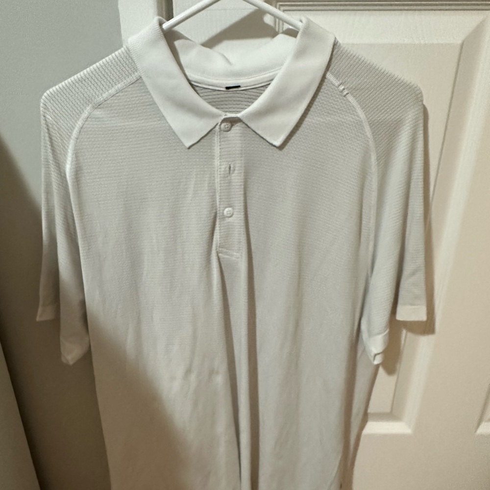 Lululemon Athletica White Polo Shirt